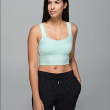 Load image into Gallery viewer, Size 10 Lululemon NWT Var-City Long Line Bra Sea Mist Mint
