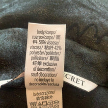 Load image into Gallery viewer, Size XL Victoria’s Secret Black Silk Button Up Collared Pajama Top
