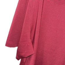 Load image into Gallery viewer, Size XL AdiPure By Adidas NWOT Red &amp; Black Stripe Short Sleeve Men’s Polo Shirt
