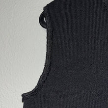 Load image into Gallery viewer, Small St. John Sport By Marie Gray Black Wool V-Neck Sleeveless Sweater Top
