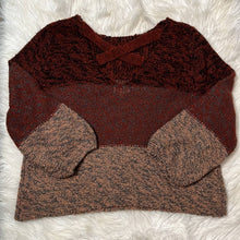 Load image into Gallery viewer, Small Umgee Chunky Knit Color Block Sweater
