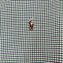 Load image into Gallery viewer, Large Ralph Lauren Men’s Navy Blue &amp; Green Printed Button Up Polo Shirt
