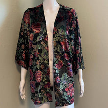 Load image into Gallery viewer, One Size Anthropologie Feathers By Tolani Crushed Velvet Floral Cover
