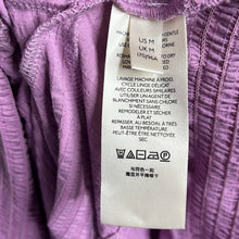 Load image into Gallery viewer, Size Medium Anthropologie Textured Purple Peasant Style Blouse
