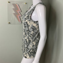 Load image into Gallery viewer, Small The North Face Gray White Printed V-Neck Tank Top
