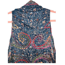 Load image into Gallery viewer, Soft Surroundings Boho Western Embroidered Tassel Long Vest
