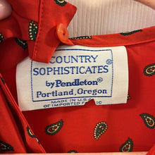 Load image into Gallery viewer, Size 24W Country Sophisticates By Pendleton NWT Plus Size Vintage Red Button Up Shirt
