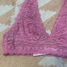 Load image into Gallery viewer, Size Small Victoria's Secret Mauve Pink Lace Halter Bralette
