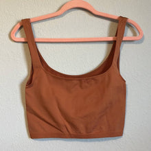 Load image into Gallery viewer, Medium/ Large Free People Intimately Burnt Orange Scoop Neck Crop Top
