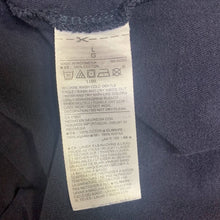 Load image into Gallery viewer, Large Old Navy Dark Blue Happiness Is Free Boyfriend Pocket Tee Shirt
