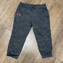 Load image into Gallery viewer, Size 24 Months Under Armour Girls Neon Pink Gray Thin Pants
