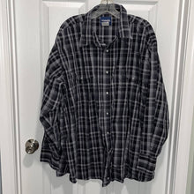 Load image into Gallery viewer, 3XL Wrangler Plus Size Mens Pearl Snap Long Sleeve Button Up Shirt
