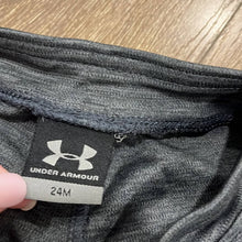 Load image into Gallery viewer, Size 24 Months Under Armour Girls Neon Pink Gray Thin Pants
