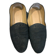 Load image into Gallery viewer, Sz 7.5 Franco Sarto Black Factor Flats
