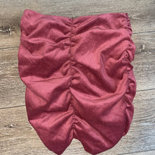 Load image into Gallery viewer, Medium Zara Thin Corduroy Mauve Pink Ruched Mini Skirt
