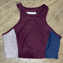 Load image into Gallery viewer, Small Outdoor Voices Dark Red Sports Bra

