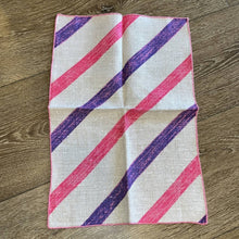 Load image into Gallery viewer, Magenta Pink &amp; Purple Stripe Cloth Napkins
