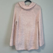 Load image into Gallery viewer, XL ANA Light Blush Pink Cowl Neck Chunky Sweater
