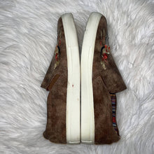 Load image into Gallery viewer, Size 9 Southern Fried Chics Western Boho Steer Flat Cow Skull Slip On Sneakers
