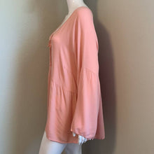 Load image into Gallery viewer, Size 3X Torrid NWOT Pink Peasant Style Long Sleeve Top
