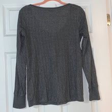 Load image into Gallery viewer, Medium Victoria’s Secret Sparkly Gray Long Sleeve Top
