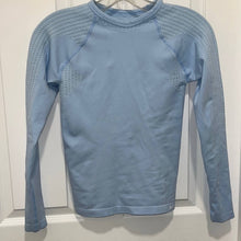 Load image into Gallery viewer, Small Nike Light Blue Fitted Long Sleeve Athletic Work Out Shirt
