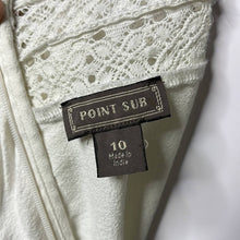 Load image into Gallery viewer, Size 10 J. Crew Point Sur Cotton Vintage White Lace Peasant Top
