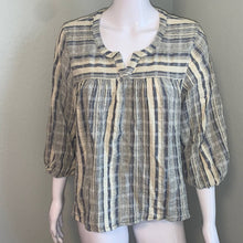 Load image into Gallery viewer, Large Knox Rose Boho Striped V Neck Top
