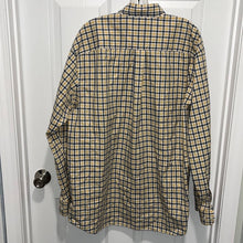 Load image into Gallery viewer, XL Duluth Trading Co Yellow Plaid Long Sleeve Button Up Shirt
