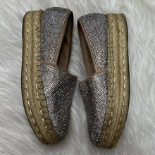 Load image into Gallery viewer, Sz 7 Steve Madden Alexia Crystal Platform Espadrille Slip On Shoes
