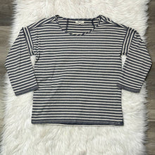 Load image into Gallery viewer, Small Madewell Oversized Blue White Stripe Cotton Long Sleeve Shirt
