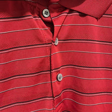 Load image into Gallery viewer, Size XL PGA Tour Mens Red Stripe Golf Polo
