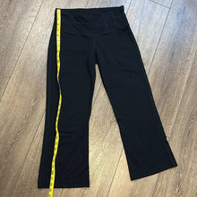 Load image into Gallery viewer, Small Prana Black Cropped Flare Yoga Pants
