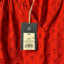 Load image into Gallery viewer, Size XXL Universal Thread NWT Bright Red V-Neck Peasant Style 3/4 Sleeve Top
