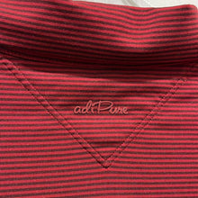 Load image into Gallery viewer, Size XL AdiPure By Adidas NWOT Red &amp; Black Stripe Short Sleeve Men’s Polo Shirt

