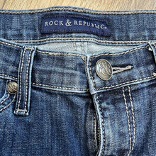 Load image into Gallery viewer, Size 8 Rock &amp; Republic Kasandra Studded Embroidered Cowgirl Western Boot Cut Jeans
