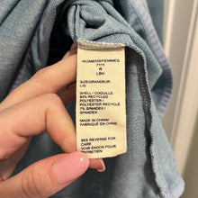 Load image into Gallery viewer, Large Woolrich Blue &amp; Peach Thin Quarter Zip Up Shirt
