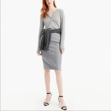 Load image into Gallery viewer, Size 8 J. Crew NWOT Light Gray Wool Pencil Skirt
