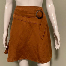 Load image into Gallery viewer, Size 10 Free People NWT Higher Ground Linen Mini Skirt
