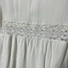 Load image into Gallery viewer, Size 10 J. Crew Point Sur Cotton Vintage White Lace Peasant Top
