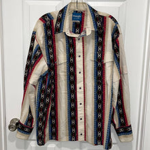 Load image into Gallery viewer, Large Wrangler Vintage Purple Pearl Snap Western Rodeo Button Up Long Sleeve Shirt
