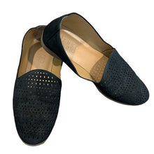 Load image into Gallery viewer, Sz 7.5 Franco Sarto Black Factor Flats
