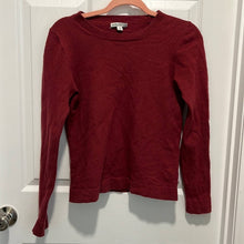 Load image into Gallery viewer, Small J. Crew Mercantile Red Crew Neck Wool Sweater Top
