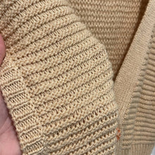 Load image into Gallery viewer, Large Anthropologie MOTH Cream Knit Sleeveless Dolman V-Neck Button Up Sweater Vest
