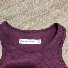Load image into Gallery viewer, Small Outdoor Voices Dark Red Sports Bra
