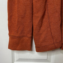 Load image into Gallery viewer, Size XL Tall Eddie Bauer Mens Big &amp; Tall Burnt Orange 3 Button Front Long Sleeve Thermal Top
