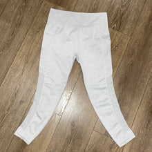 Load image into Gallery viewer, Medium Fabletics Gray High Waisted Perforated Leggings
