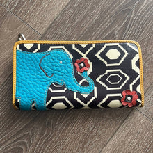 Load image into Gallery viewer, Relic Boho Blue Elephant Wallet
