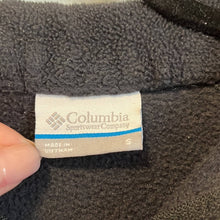 Load image into Gallery viewer, Small Columbia Black Fleece Zip Up Jacket
