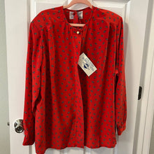 Load image into Gallery viewer, Size 24W Country Sophisticates By Pendleton NWT Plus Size Vintage Red Button Up Shirt
